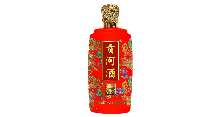贡河酒.偈八十.[酱香型白酒].53°